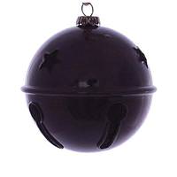 Vickerman 3" Burgundy Wood Grain Bell Ornament (6 pack)