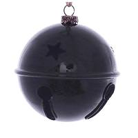 Vickerman 6" Moss Green Wood Grain Bell Ornament (2 pack)