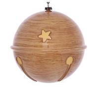 Wood Grain Christmas Tree Ball Ornaments