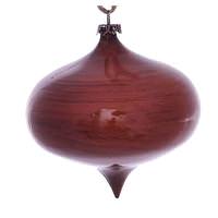 Vickerman 4" Copper Wood Grain Onion Ornament (6 pack)