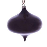 Vickerman 4" Burgundy Wood Grain Onion Ornament (6 pack)