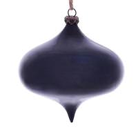 Vickerman 4" Midnight Blue Wood Grain Onion Ornament (6 pack)