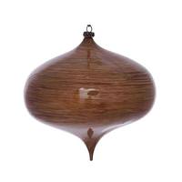 Vickerman 6" Brown Wood Grain Onion Ornament (2 pack)