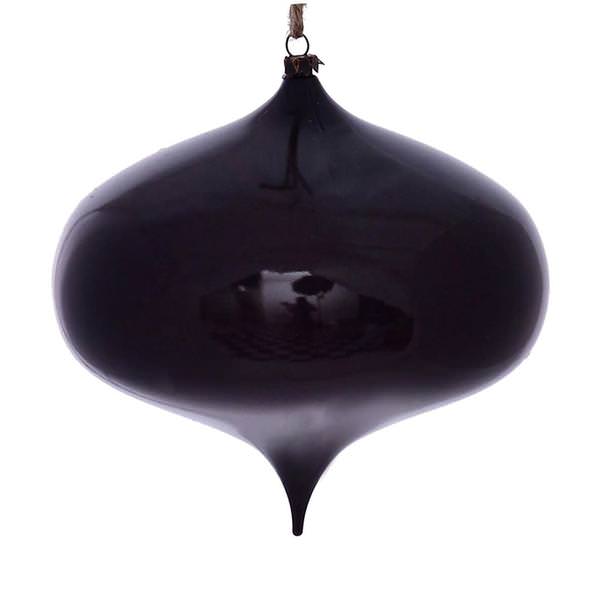 6" Plum Wood Grain Onion Ornament (2 pack)
