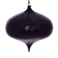 Vickerman 6" Plum Wood Grain Onion Ornament (2 pack)
