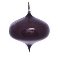 Vickerman 6" Burgundy Wood Grain Onion Ornament (2 pack)