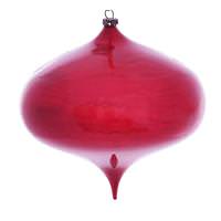 Vickerman 6" Red Wood Grain Onion Ornament (2 pack)