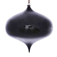 Vickerman 6" Moss Green Wood Grain Onion Ornament (2 pack)