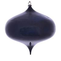 Vickerman 6" Midnight Blue Wood Grain Onion Ornament (2 pack)