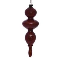 Vickerman 14" Copper Wood Grain Finial Ornament (3 pack)