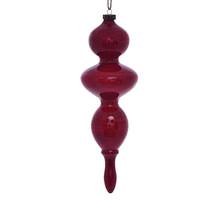 Vickerman 14" Red Wood Grain Finial Ornament (3 pack)