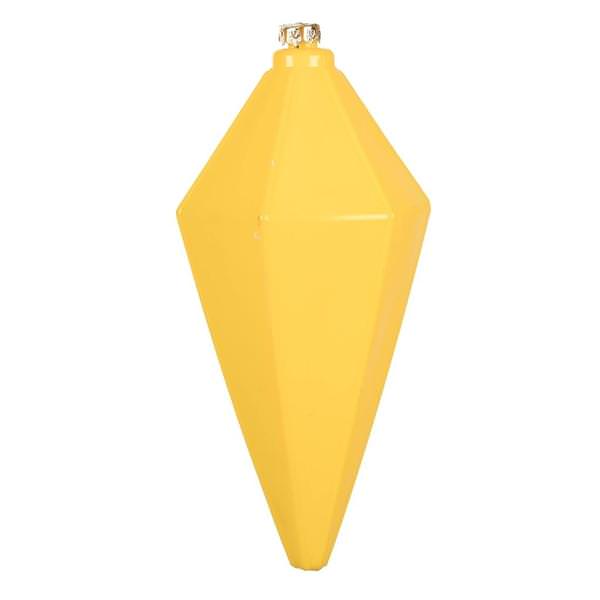 7" Yellow Shiny Lantern Ornament (4 pack)