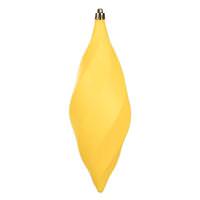 View 8" Yellow Matte Swirl Finial Ornament (6 pack)