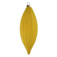 Vickerman 8" Yellow Matte Line Finial Ornament (4 pack)