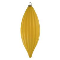 Vickerman 8" Yellow Shiny Line Finial Ornament (4 pack)
