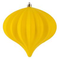 Vickerman 5.7" Yellow Matte Onion Ornament (3 pack)
