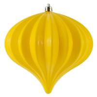 Vickerman 5.7" Yellow Shiny Onion Ornament (3 pack)