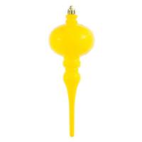 View 8" Yellow Shiny Finial Ornament (3 pack)