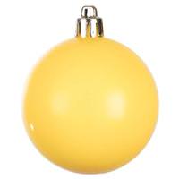 View 3" Yellow Shiny Ball Ornament (12 pack)