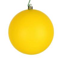 View 3" Yellow Matte Ball Christmas Ornament (32 Pack)