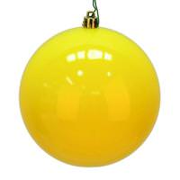 View 2.4" Yellow Matte Ball Christmas Ornament (60 Pack)