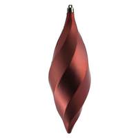 Vickerman 8" Coral Matte Swirl Finial Ornament (6 pack)