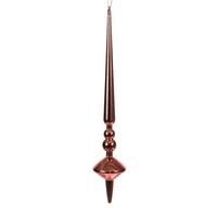 View 12" Coral Shiny Cupola Finial Ornament (3 pack)