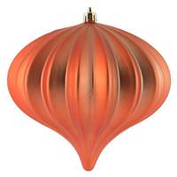 Vickerman 5.7" Coral Matte Onion Ornament (3 pack)