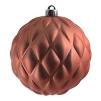 Vickerman 6" Coral Matte Round Pine Cone Ornament (4 pack)