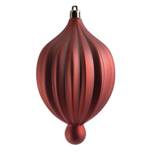 6.3" Coral Matte Lantern Ornament (4 pack)