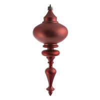 Vickerman 8.7" Coral Matte Finial Ornament (3 pack)
