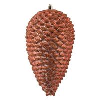 Vickerman 10" Coral Matte Glitter Pine Cone Ornament (2 pack)