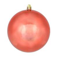 View 3" Coral Shiny Ball Ornament (12 pack)