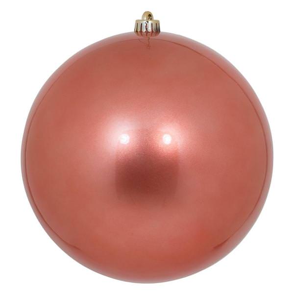 4.75" Coral Candy Ball Ornament (4 pack)