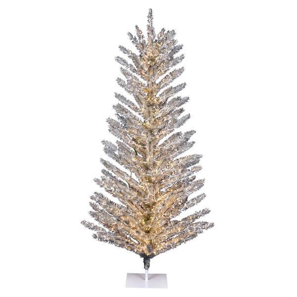 8' x 51" Vintage Aluminum Tree 1400 Warm White Lights