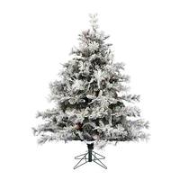 Vickerman 6.5' x 59" Flocked Cheshire 650 Multi-Colored Lights Artificial Christmas Tree
