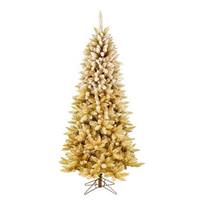 Vickerman 6.5' x 40" Frosted Gold Ombre