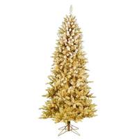 Vickerman 7.5' x 46" Frosted Gold Ombre 700 Warm White Lights