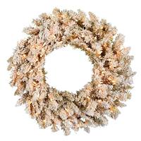 Vickerman 36" Artificial Frosted Gold 150 Clear Lights