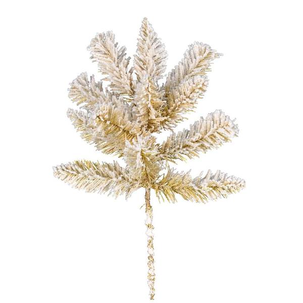 18" Frosted Gold Fir Spray (6 pack)