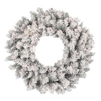 Vickerman 36" Artificial Frosted Silver Wreath