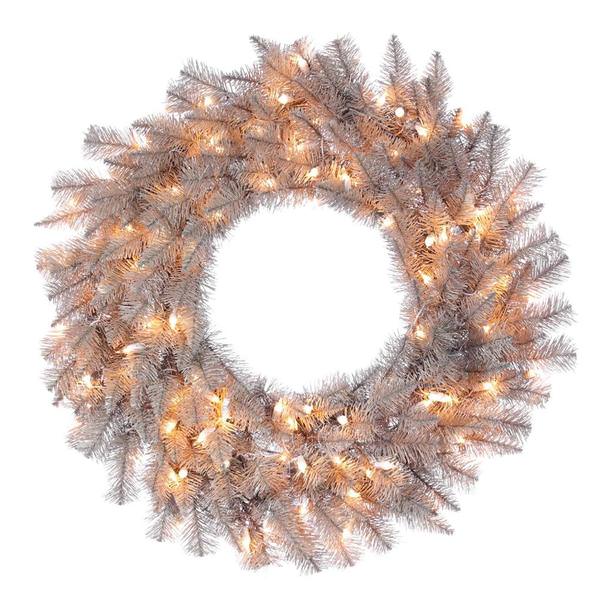 30" Artificial Platinum Fir 100 Clear Lights