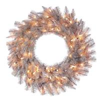 Vickerman 30" Artificial Platinum Fir 100 Clear Lights