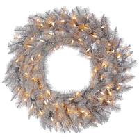Vickerman 36" Artificial Platinum Fir 150 Warm White Lights