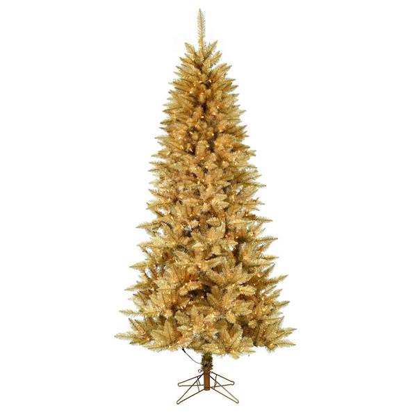 3.5' x 28" Gold Fir 150 Warm White Lights