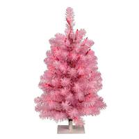 Vickerman 2' x 15" Pink Pine 50 Pink Lights
