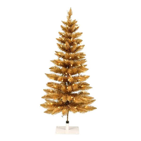 3' x 18" Gold Fir 100 Warm White Lights
