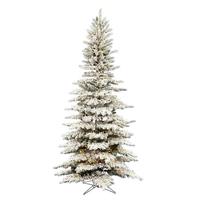Vickerman 7.5' x 43" Artificial Flocked Stratton Pine 3080 Warm White Lights