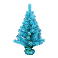 Vickerman 2' x 16" Sky Blue Tinsel Tree 