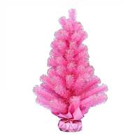 Vickerman 2' x 16" Pink Tinsel Tree